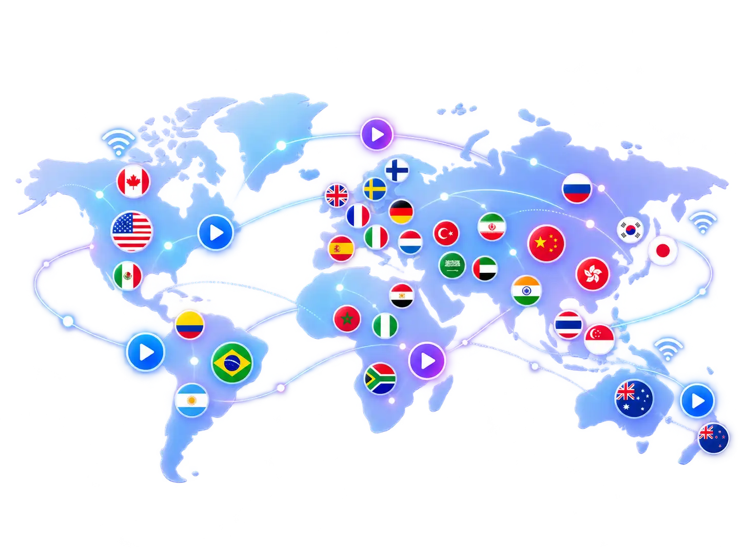 IPTV zenderkaart van de wereld - KijkTivi live TV kanalen